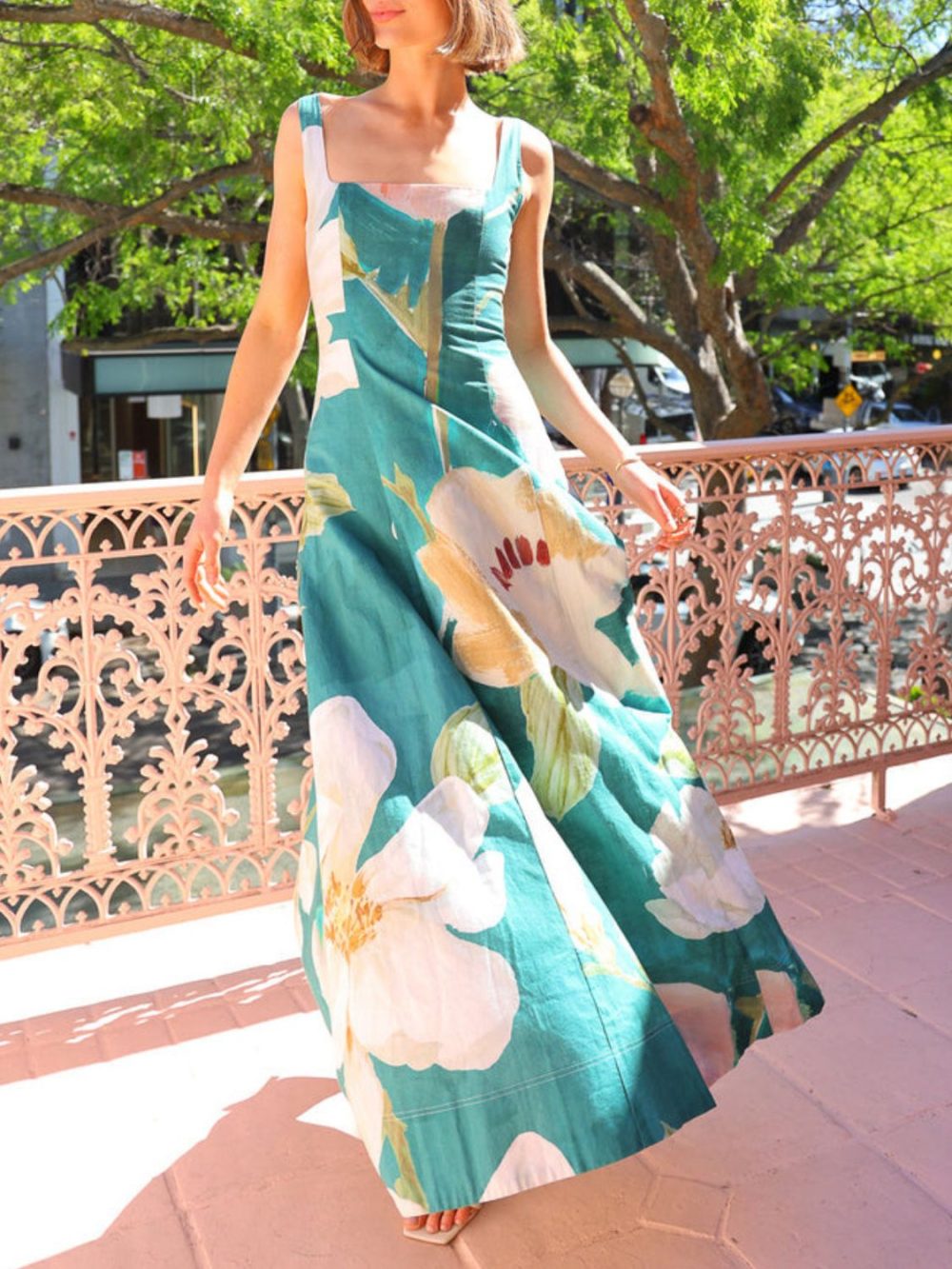 Florentine Floral Maxi Dress - Image 11