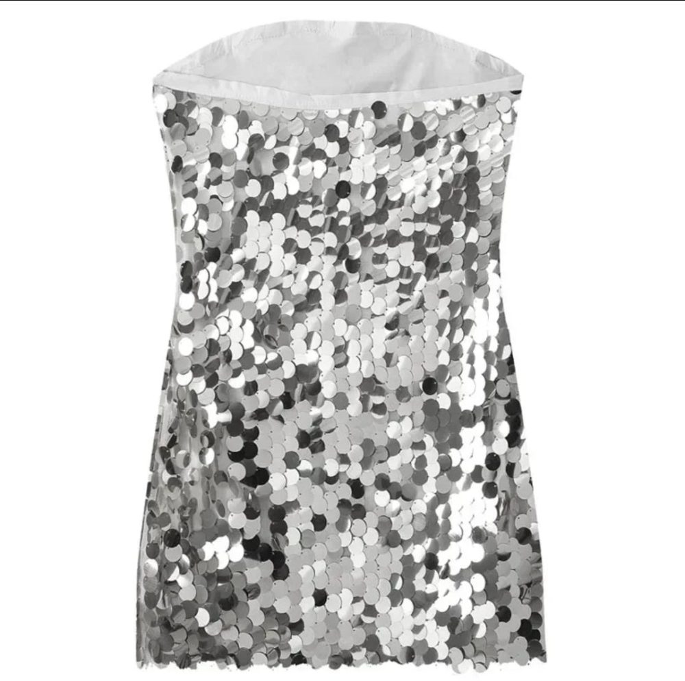 Mani Sequin Mini Dress - Image 4